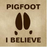 Pigfoot - Ich glaube Fotoskulptur Magnet<br><div class="desc">Vielleicht ist es nur ein Tippfehler, oder ein Mutant Sasquatch, oder vielleicht sind einige Teile der Welt von einer anderen Klasse kryptischer Tiere bewohnt. Der Fußabdruck eines einfachen Wildschweins zusammen mit dem Textlesen "PIGFOOT". Anpassbare Textauswertung, "I GLAUBE" erscheint ebenfalls. Alles wird auf einem alten Papier oder Pergament, Hintergrundbild überlagert. Wer...</div>