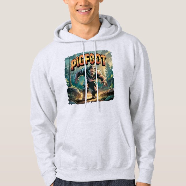 Pigfoot Illustration Combo Creature Funny Hoodie (Vorderseite)