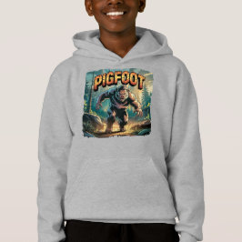 Pigfoot Illustration Combo Creature Funny Hoodie