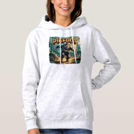 Pigfoot Illustration Combo Creature Funny Hoodie