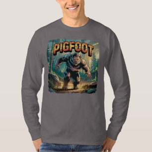 Pigfoot Illustration Combo Creature Funny T-Shirt