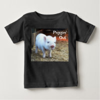 Piggin' Out Farm Life Baby-T-Shirt