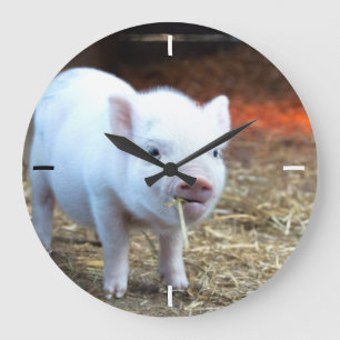 Piggin'out Farm Life Wall Clock Große Wanduhr