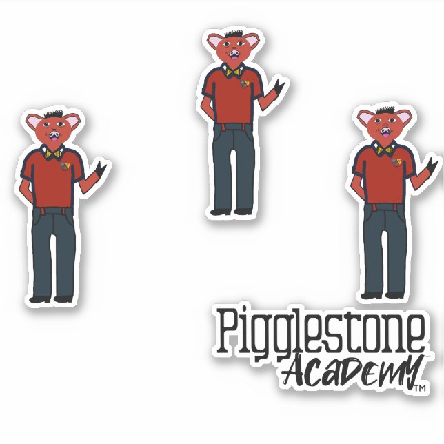 Pigglestone Academy Class Pig 5 Sticker (Vorderseite)
