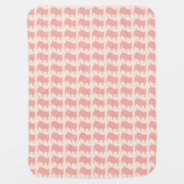 Piggly Wiggly Lmon Pink Baby Blanket Babydecke