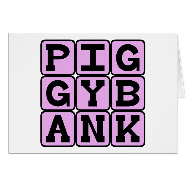 Piggy Bank, Münzhalter (Vorderseite (Horizontal))