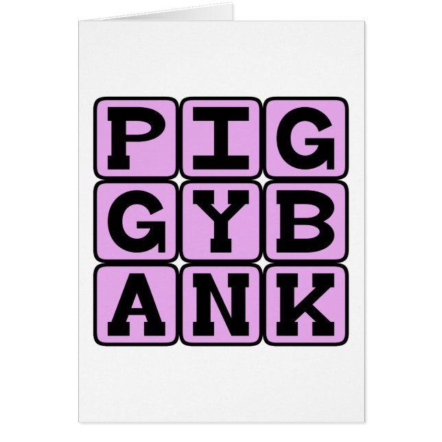 Piggy Bank, Münzhalter (Vorne)