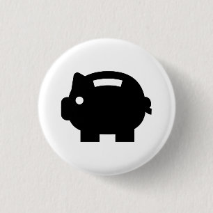 "Piggy Bank-" Piktogramm-Knopf Button