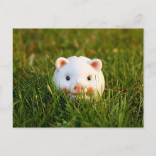 Piggy Bank Postkarte