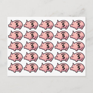 Piggy Banks Postkarte