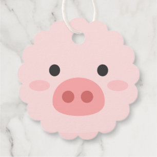 Piggy Birthday Kids Art Geschenkanhänger