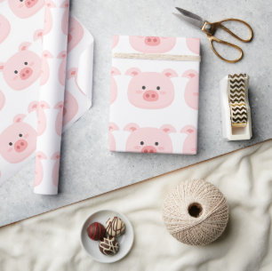 Piggy Birthday Kids Art Geschenkpapier