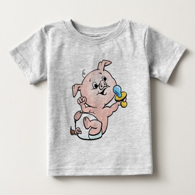 Piggy Boy Baby T-shirt (Vorderseite)