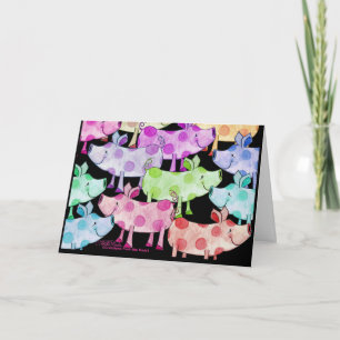 Piggy Collage Einladung