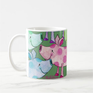 Piggy Collage Kaffeetasse