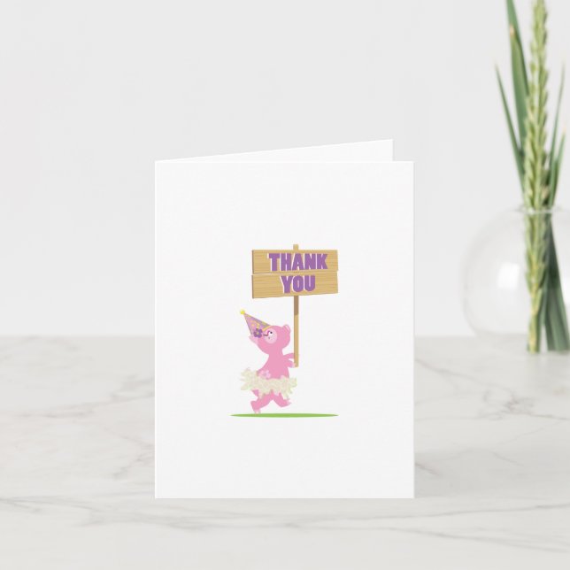 Piggy Danke-Card Dankeskarte (Vorderseite)