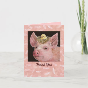 Piggy danke notecard