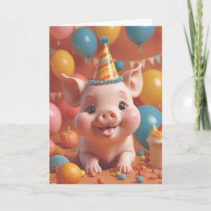 Piggy Party in Full Swing Karte