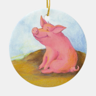 Piggy Pinkles/Verzierung Keramik Ornament