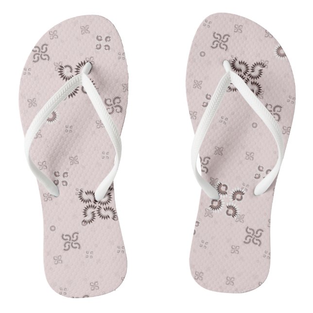 piggy rosa geometrisch flip flops (Fußbett)