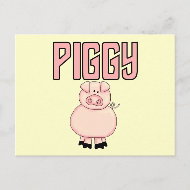 Piggy T - Shirts und Geschenke Postkarte (Vorderseite)