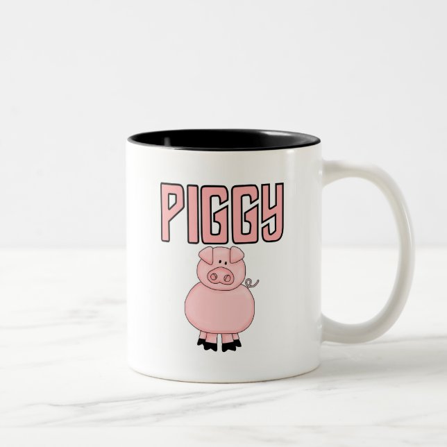 Piggy T - Shirts und Geschenke Zweifarbige Tasse (Rechts)