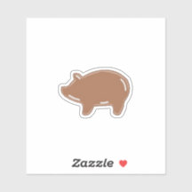 PiggyPan-Vinyl-Aufkleber