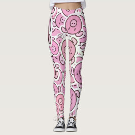 Piglet Pattern Legierung Leggings