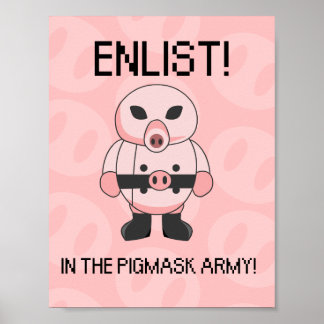 Pigmasken-Poster Poster