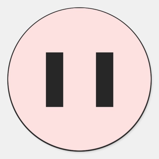 Pigmentkleber Runder Aufkleber (Vorderseite)