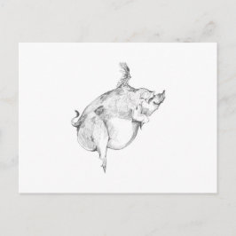 Pigs Can Fly Postcard Postkarte