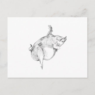 Pigs Can Fly Postcard Postkarte
