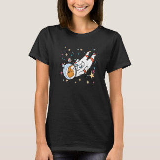 Pigtronaut Grafik Meerschweinchen Besitzer Haustie T-Shirt