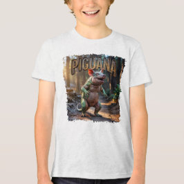 Piguana Photographic – Pig Iguana Scary Animal Tri-Blend Shirt