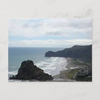 Piha Beach 4 Postkarte