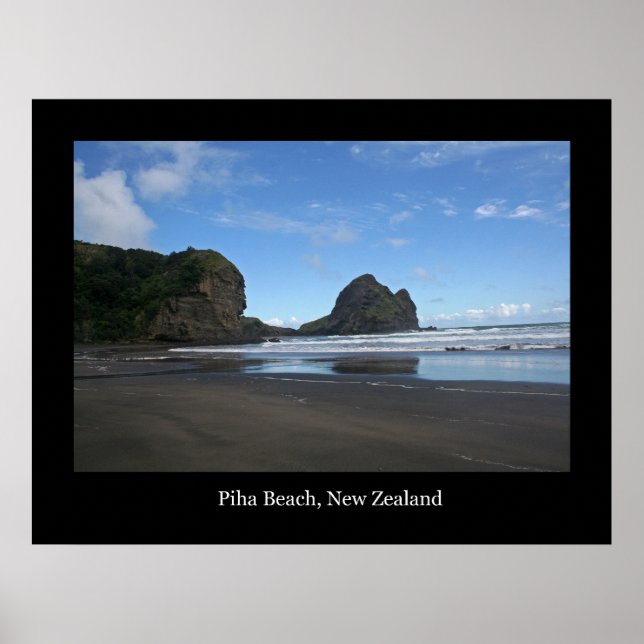Piha Beach, Neuseeland #3 Poster (Vorne)