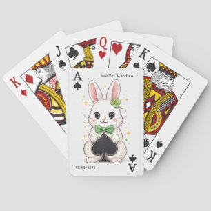 Pik-Ass Glückskaninchen Pokerkarte