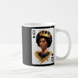 Pik Dame Pokerkarte Afroamerikanische Black Histor Kaffeetasse