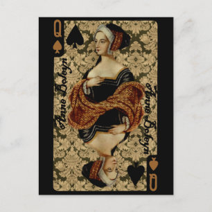 Pik-Dame Postkarte