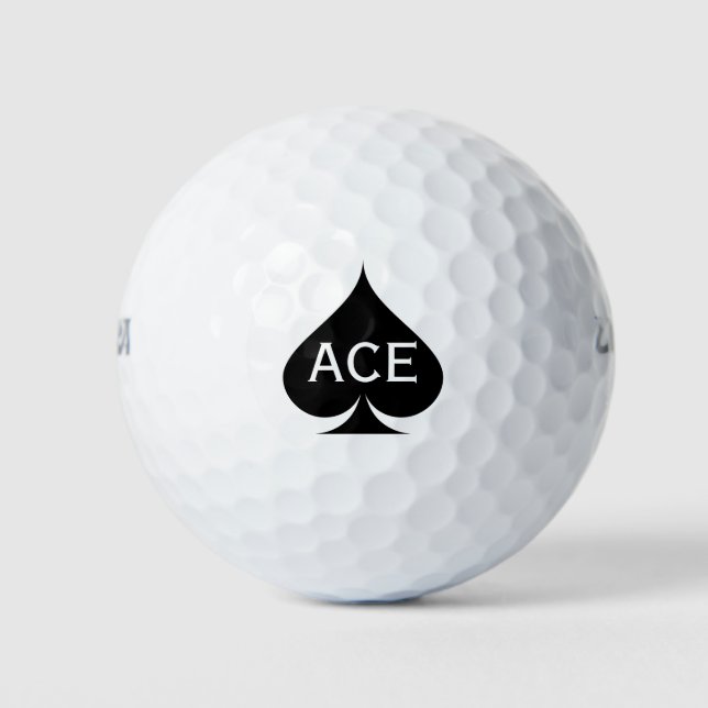 Pik Golf Bälle mit individuellem Monogramm (Vorderseite)