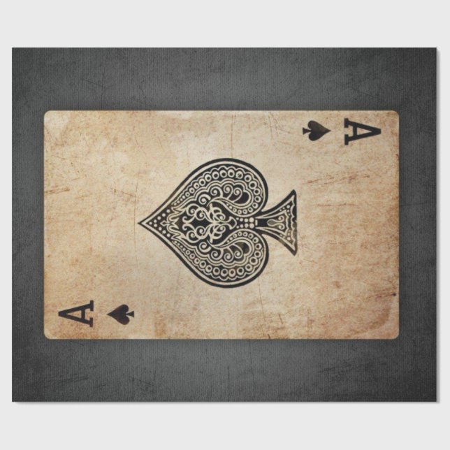 Pik-Kissen Geschenkpapier (Flach)