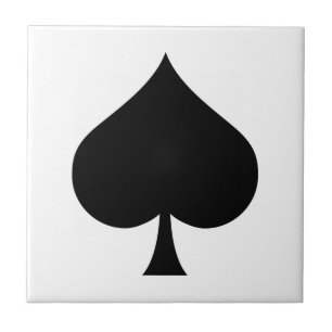 Pik-Symbol Fliese