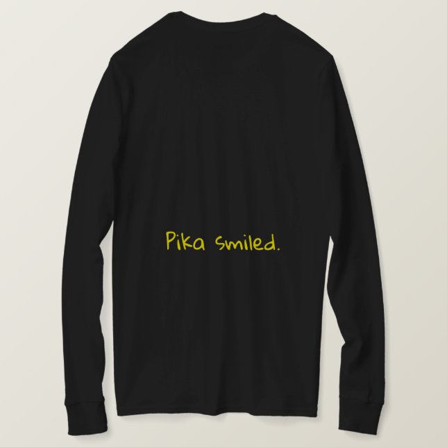 Pika Bunny T - Shirt Pika lächelte. (Design Rückseite)