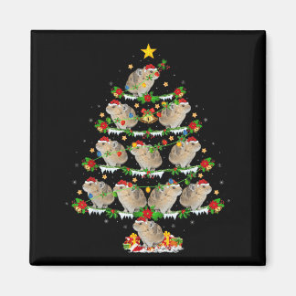 Pika Lover Xmas Lichter Pika Weihnachtsbaum Magnet