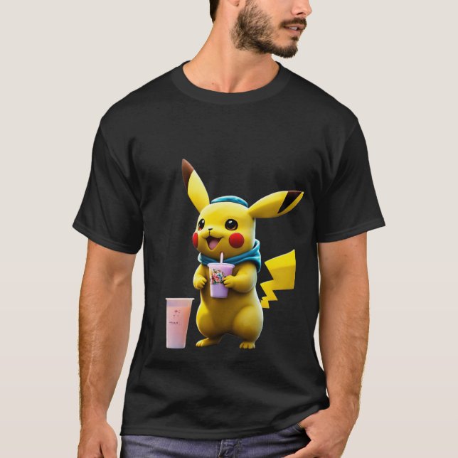 Pika-Style: Electric Vibes T-Shirt" T-Shirt (Vorderseite)
