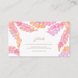 Pikake Wedding Begleitkarte