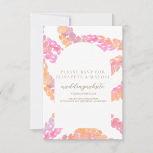 Pikake Wedding RSVP Karte