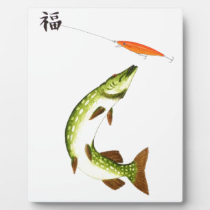 Pike Angeln Fotoplatte