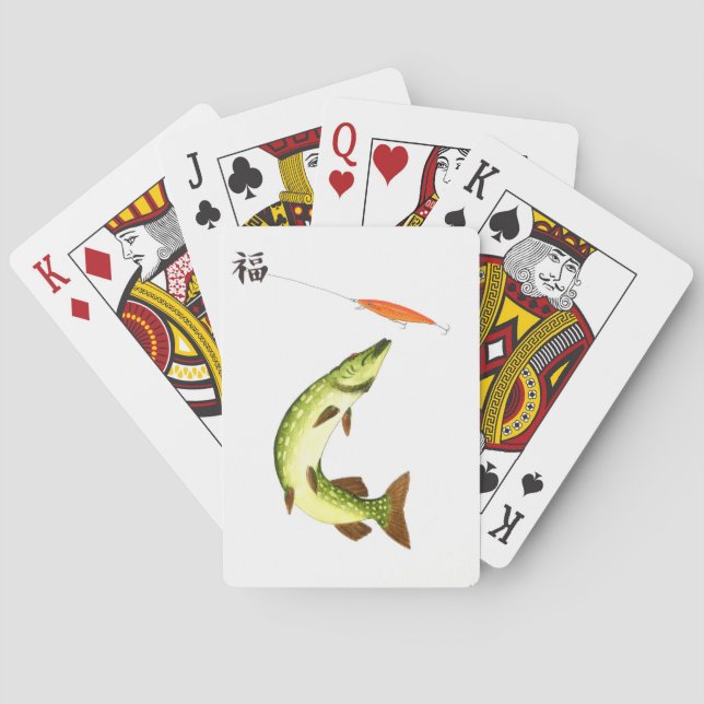 Pike Angeln Spielkarten (Rückseite)