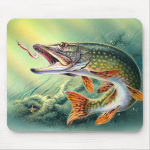 PIKE, DAS MOUSEPAD FISCHT